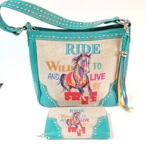 New Montana West purse and matching wallet